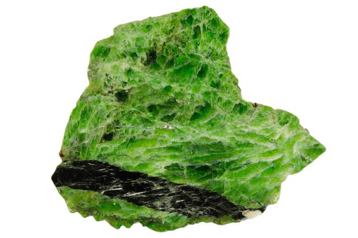 Vibrant, Green Polished Chrome Diopside Slab - Russia #190187